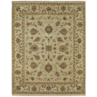Hand Knotted Royal Signature Ivory Windsor Wool Rug (6'0" x 9'0")