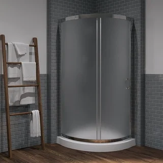OVE Decors Breeze 34-inch Shower Encloslure Kit with Paris Base, Glass and Door