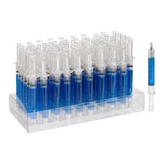 Allures & Illusions Syringe Pen Pack of 60 - Blue Pens