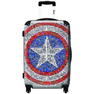iKase Captain America 20-inch Carry On Hardside Spinner Suitcase