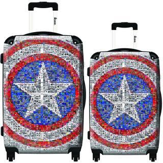 iKase Captain America 2-piece Hardside Spinner Luggage Set