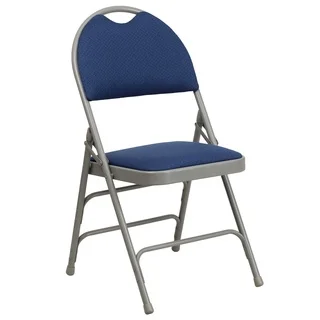 Anemone Blue Folding Chairs with Handle Grip