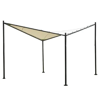 Abba Patio 11.5 x 11.5-foot Polyester Fabric Square Butterfly Gazebo