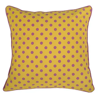 Rizzy Home Yellow Rachel Kate 18-inch Throw Pillow