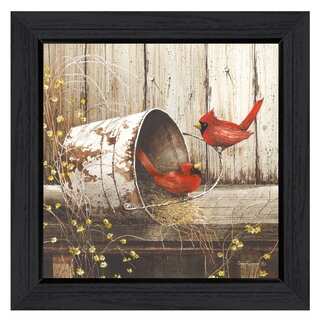 "Playing Around" By John Rossini, Printed Wall Art, Ready To Hang Framed Poster, Black Frame