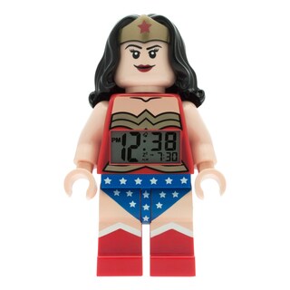 LEGO DC Super Heroes Wonder Woman Kid's Moveable Minifigure Alarm Clock