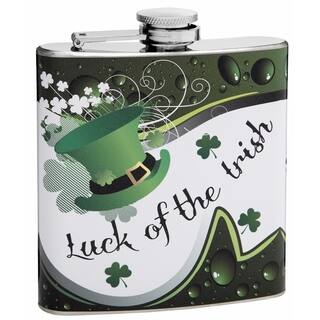 Top Shelf Flasks 6-ounce 'Luck of the Irish' Hip Flask