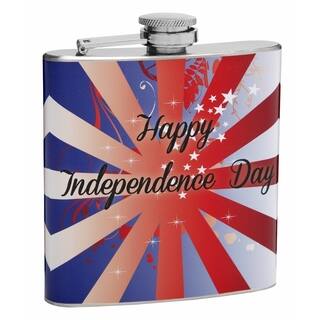 Top Shelf Flasks 6-ounce 'Happy Independence Day' Hip Flask