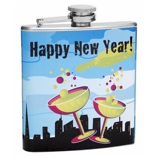 Top Shelf Flasks 6-ounce Happy New Year Champagne Flask
