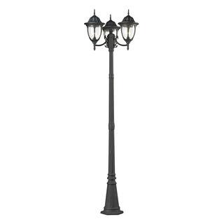 Cornerstone Charcoal Central Square 3-light Outdoor Post Lamp