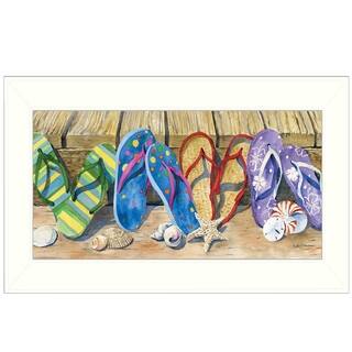 "Flip Floppin" by Barb Tourtillotte Printed Framed Wall Art