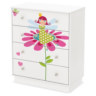 South Shore Joy 4-Drawer Chest with Fairy Ottograff Decals