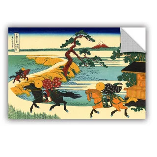 ArtAppealz Katsushika Hokusai 'The Fields Of Sekiya By The Sumida River ' Removable Wall Art