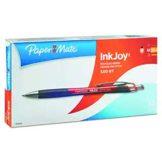 Paper Mate InkJoy 550 RT Red Ballpoint Retractable Pen (Pack of 12 Pens)