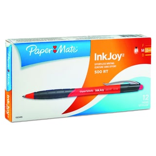Paper Mate InkJoy 500 RT Red Ballpoint Retractable Pen (2 Packs of 12)