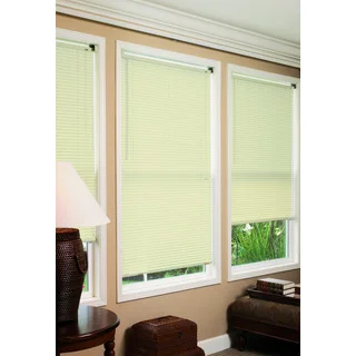 Lewis Hyman Radiance Collection Durable Anti Static Ivory Vinyl Mini Blind