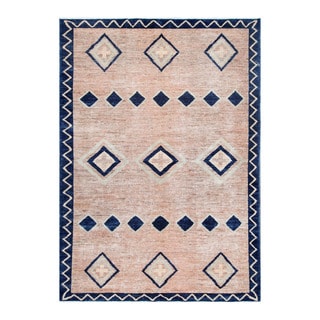Herat Oriental Afghan Hand-knotted Tribal Vegetable Dye Gabbeh Wool Rug (5'7 x 7'10)