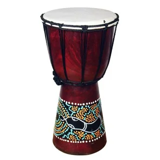 Jembe Drum with a Paint Dropper (Indonesia)
