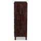 Maison Modern and Contemporary Oak Brown Finish Wood 5-Drawer Storage Chest