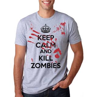 Men's Keep Calm Kill The Zombies Cotton T-shirt