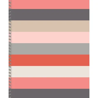 July 2015 - June 2016 Soothing Stripes Academic Perfect Planner