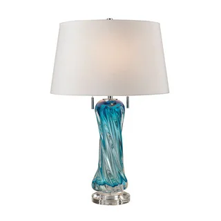 Dimond Vergato Free Blown Glass Blue Table Lamp
