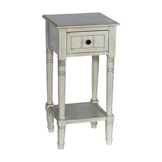 Maison Rouge Provins One Drawer Square Accent Table