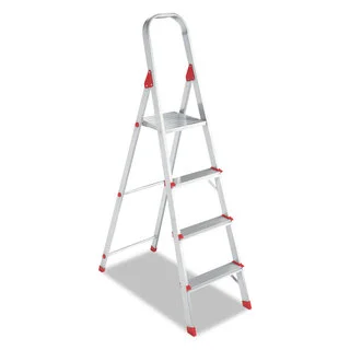 Louisville #566 Four-Step Folding Aluminum Euro Platform Ladder