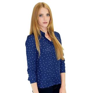 Relished Women's Piper Navy Polka Dot Button-Up
