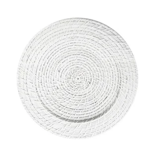 White Rattan Chargers (Set of 4)