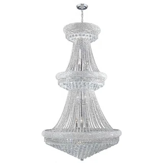 French Empire 32-light Chrome Finish Clear Crystal French Empire 2-tier Chandelier