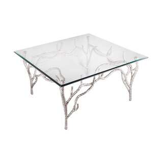 LS Dimond Home Metropolitan Polished Nickel Side Table