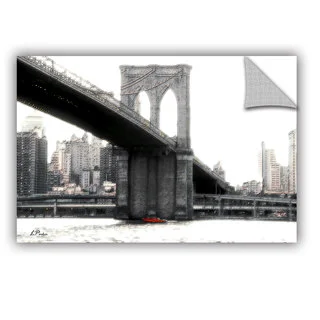 ArtAppealz Linda Parker 'Nyc'S Brooklyn Bridge' Removable Wall Art