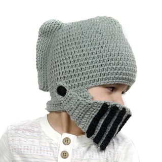 Crummy Bunny Children's Hand-knit Knight Helmet Hat
