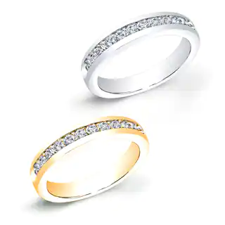 Auriya 10k Gold 1/2ct TDW Diamond Wedding Band (J-K, I2-I3)