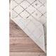 The Curated Nomad Ashbury Moroccan Trellis Ivory Area Rug (5' x 7'5) - 5' x 8' - Thumbnail 4