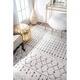 The Curated Nomad Ashbury Moroccan Trellis Ivory Area Rug (5' x 7'5) - 5' x 8' - Thumbnail 1