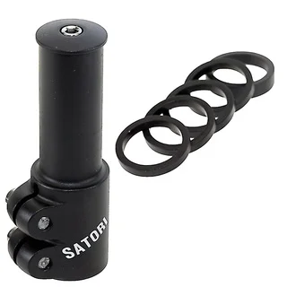 Satori Black Alloy 1 1/8-inch Height Adapter for Ahead Stem