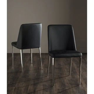 Safavieh Mid-Century Dining Baltic Modern Black Side Chairs (Set of 2)