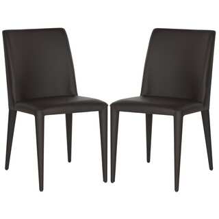 Safavieh Mid-Century Dining Garretson Brown Side Chairs (Set of 2)