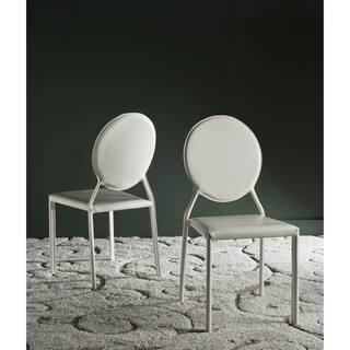 Safavieh Mid-Century Dining Warner White Side Chairs (Set of 2)
