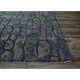 National Geographic Hand-Tufted Abstract Pattern Blue shadow/Dark denim Wool (8x10) Area Rug