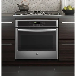 GE Black 30-inch Built-in Single Convection Wall Oven
