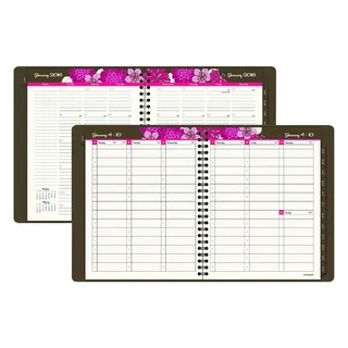 AT-A-GLANCE Sorbet 8 1/4 x 10 7/8 Brown/Pink 2016 Weekly/Monthly Appointment Book