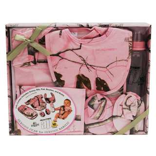 Rivers Edge Products Realtree 5 Piece Baby Outfit AP HD Pink