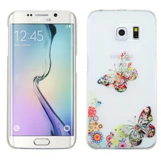 Insten White/ Colorful 3D Butterfly TPU Rubber Candy Skin Phone Case Cover For Samsung Galaxy S6 Edge