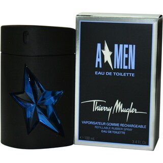 Thierry Mugler Angel Men's 3.4-ounce Eau de Toilette Spray Rubber Bottle (Refillable)