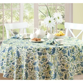 Waverly Imperial Dress Floral Microfiber Tablecloth