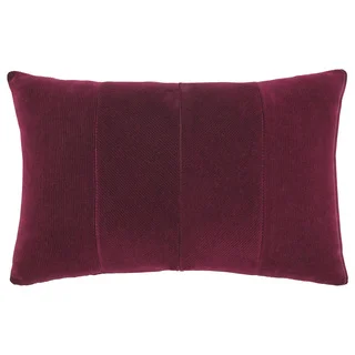 Tommy Hilfiger Pieced Corduroy Cabernet 18-inch Throw Pillow