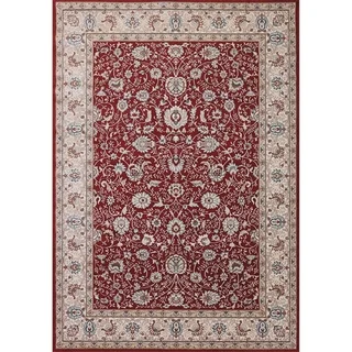 Cappella Traditional Floral Red Area Rugs (7'10 x 10'10)